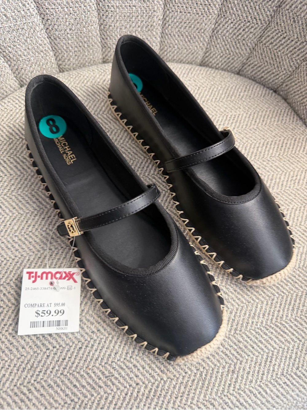 MICHAEL Michael Kors Black Women’s Mary Jane Espadrille Flats